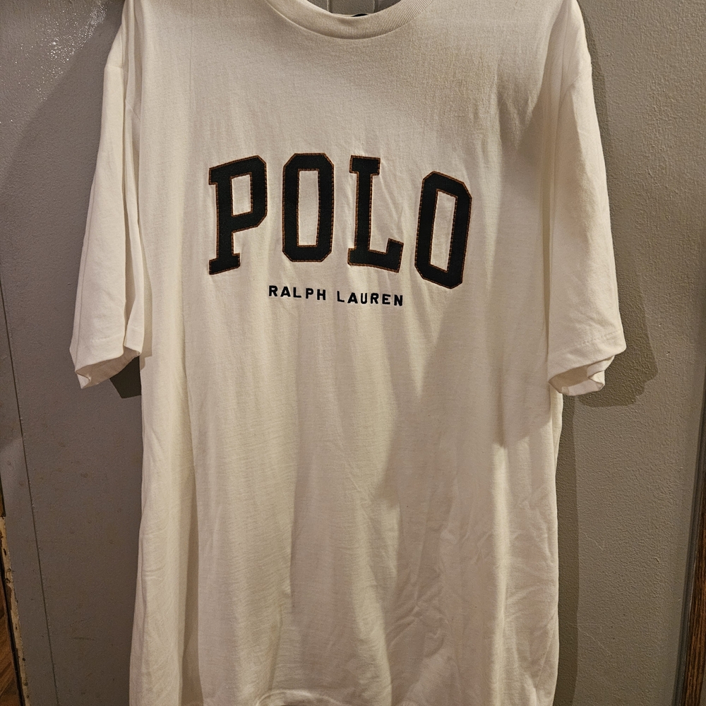 Ralph Lauren Men's Cream Polo T-Shirt